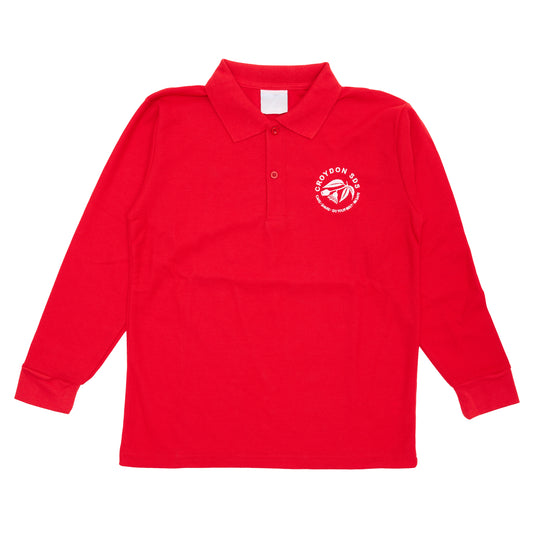 Croydon SDS Long Sleeve Polo - Red