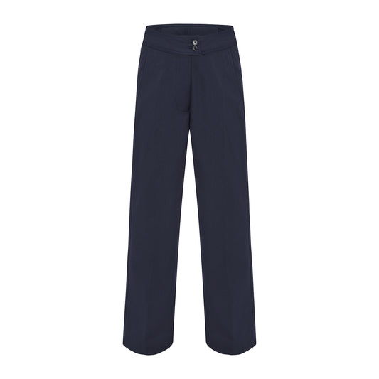 Ladies Tailored Trousers - Navy