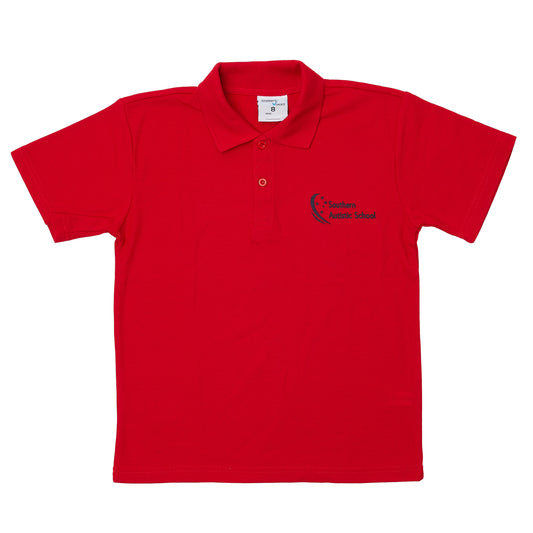 Southern Autistic School Short Sleeve Polo - Red (Juniors/Lowers)