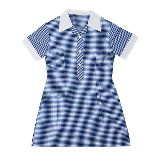 Gingham Summer Dress - Royal