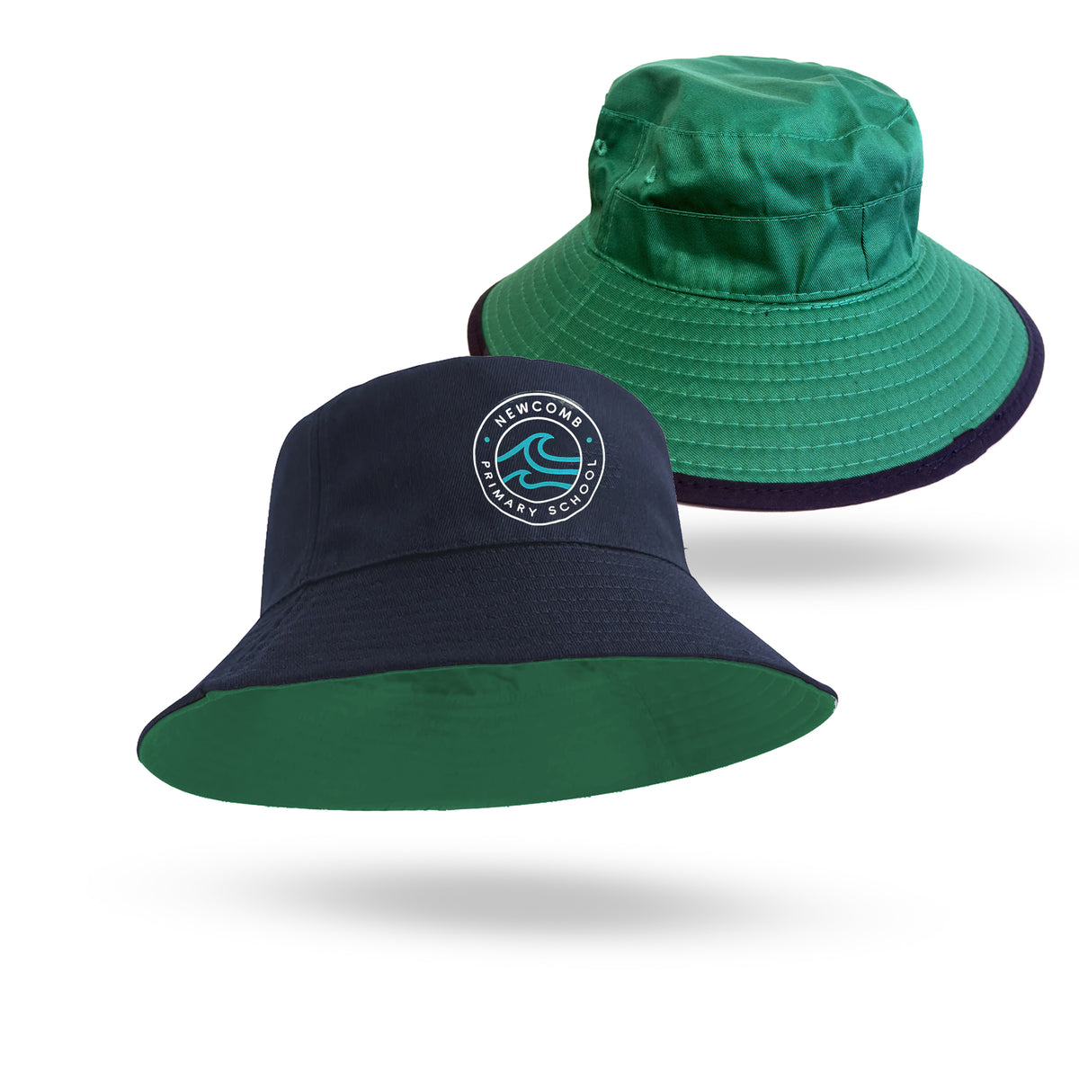 Bucket Hat Reversible Navy/Jade Newcomb PS