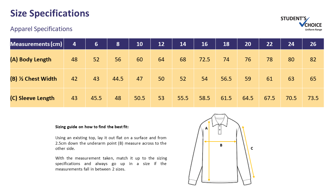 Southern Autistic School Long Sleeve Polo - Navy  (Seniors)
