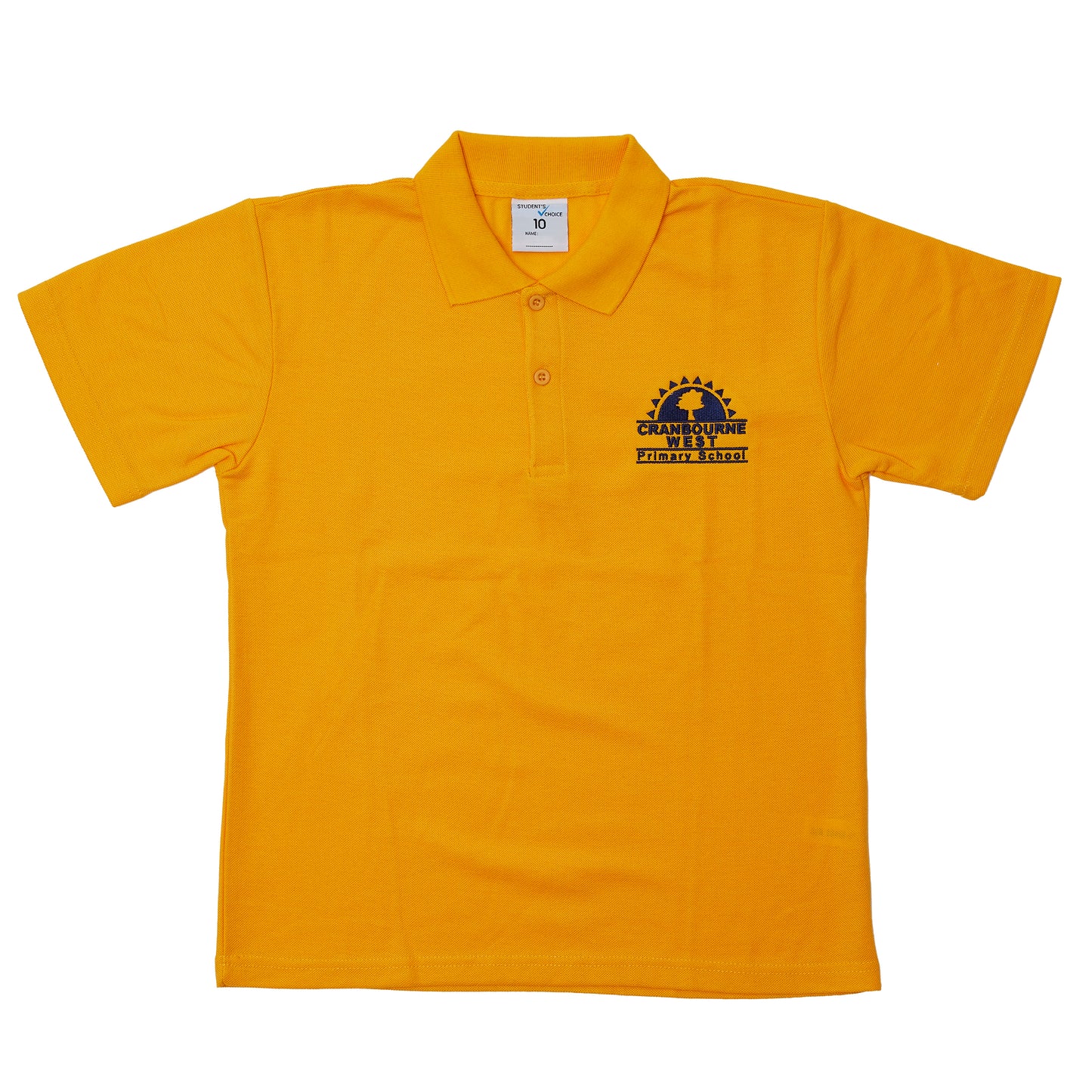 Cranbourne West PS Short Sleeve Polo - Gold
