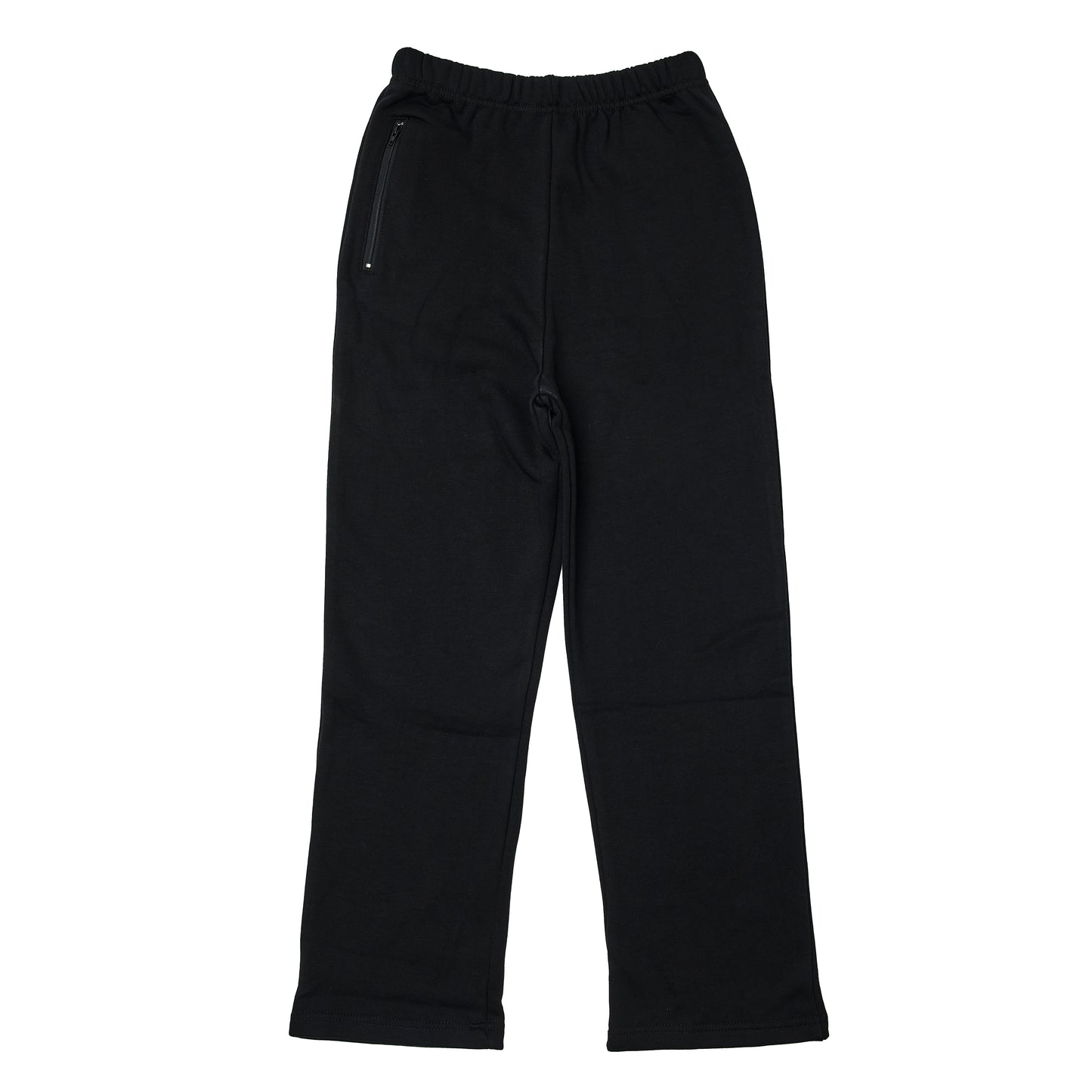 Straight Leg Track Pants - Black